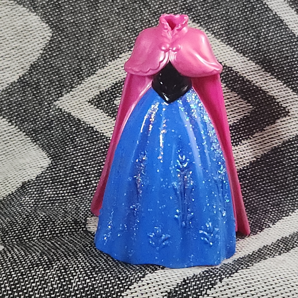 Polly Pocket Magiclip Magic Clip Disney Frozen Blue & Black Anna Dress Pink Cape